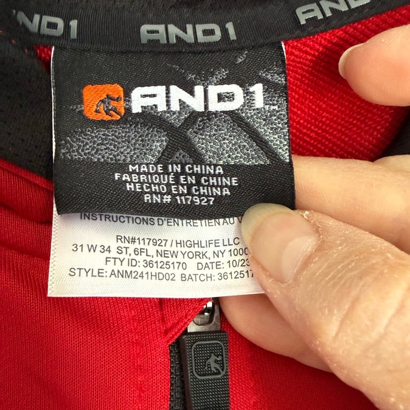 Men's Red Performance Jacket - Picture 2 of 5